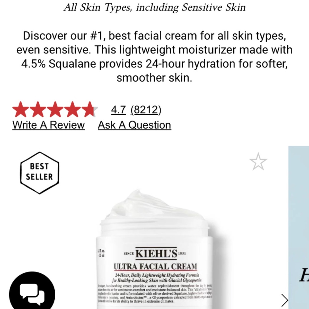 Kiehl’s Ultra Facial Cream